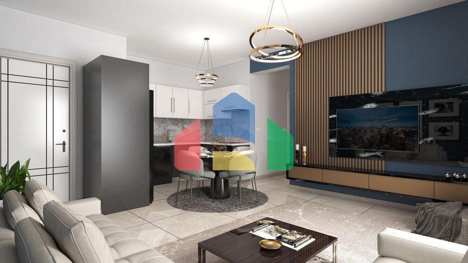 Двухкомнатная квартира 45м2 в новом комплексе в Боазе