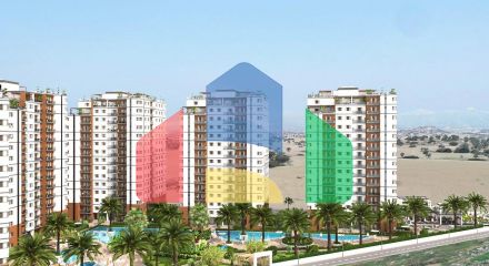 Трехкомнатная квартира 69 м2 в новом комплексе в Боазе
