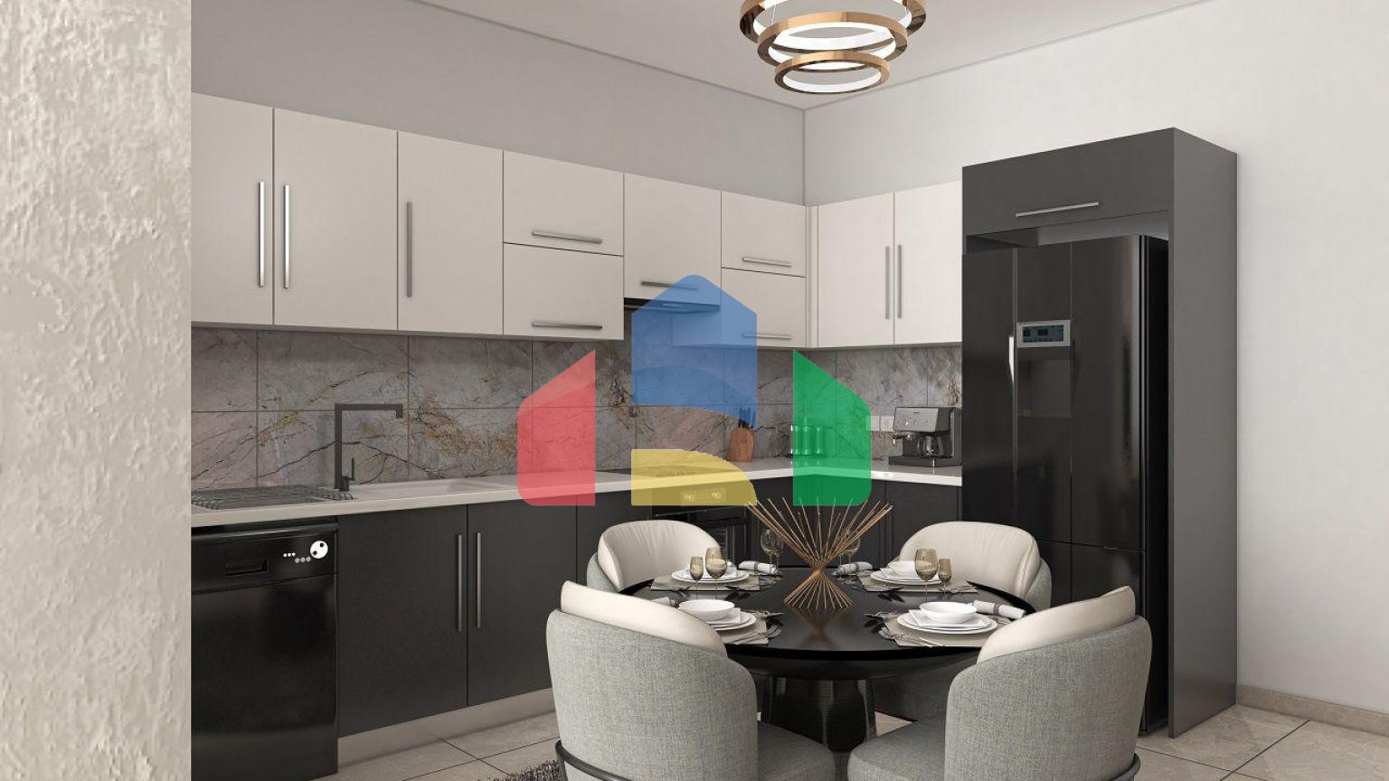 Трехкомнатная квартира 69 м2 в новом комплексе в Боазе