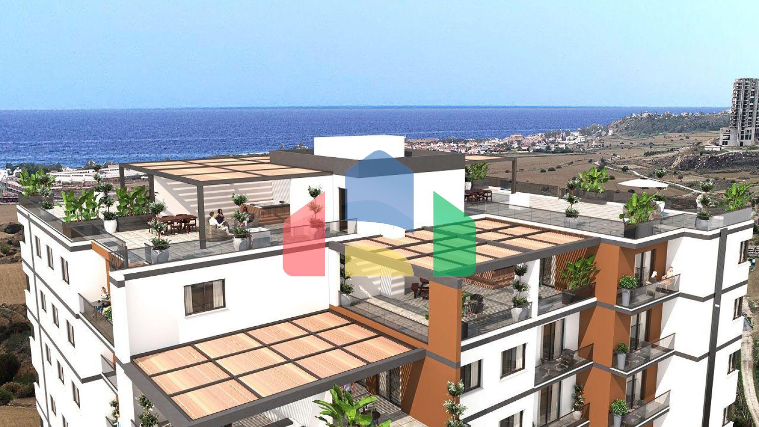 Трехкомнатная квартира 91 м2 с террасой на крыше и джакузи