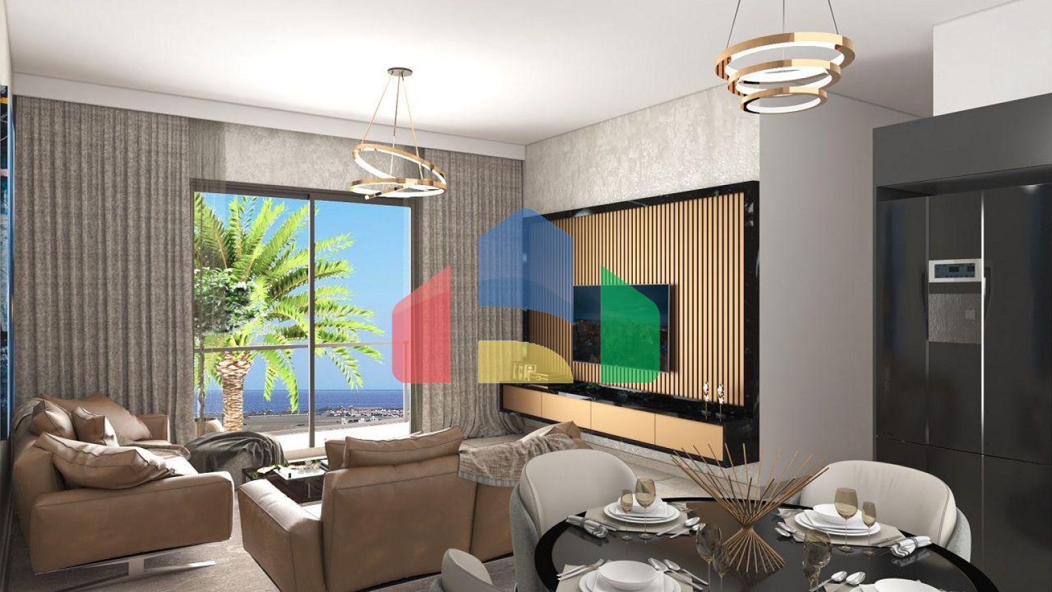 Трехкомнатная квартира 91 м2 с террасой на крыше и джакузи