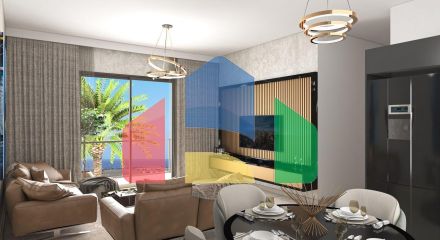 Трехкомнатная квартира 91 м2 с террасой на крыше и джакузи