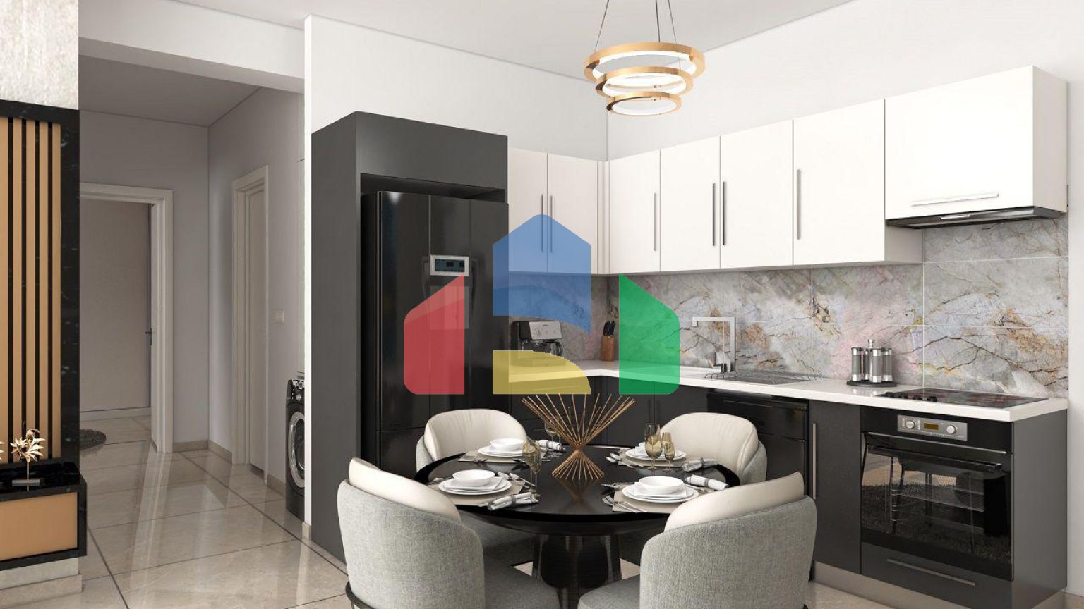 Трехкомнатная квартира 91 м2 с террасой на крыше и джакузи