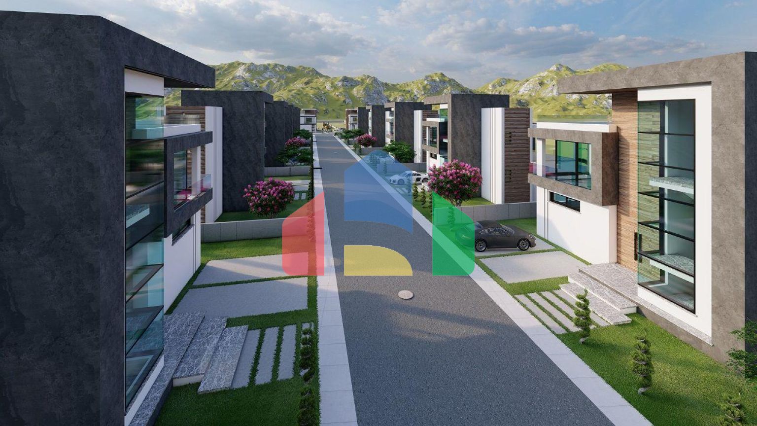 Квартира 2+1 (80 м2) с садом в новом комплексе в Боазе