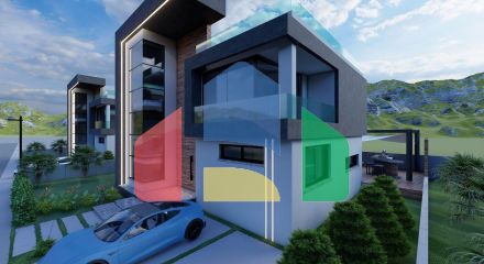 Современная вилла 3+1 (210 м2) с участком земли в новом комплексе в Боазе