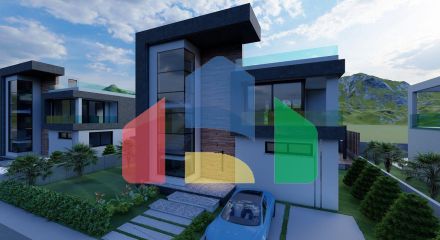 Современная вилла 3+1 (210 м2) с участком земли в новом комплексе в Боазе