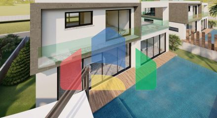 Современная вилла 3+1 (210 м2) с участком земли в новом комплексе в Боазе