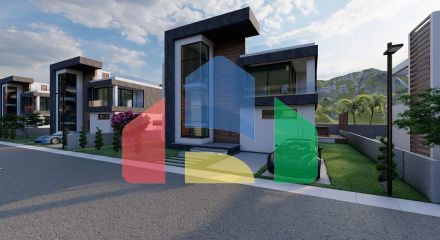 Современная вилла 3+1 (210 м2) с участком земли в новом комплексе в Боазе