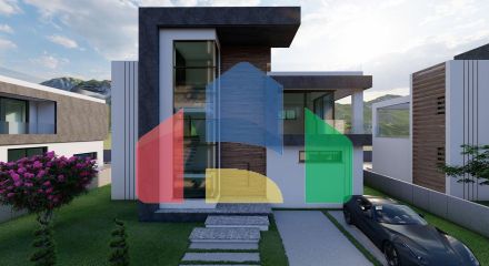 Современная вилла 3+1 (210 м2) с участком земли в новом комплексе в Боазе