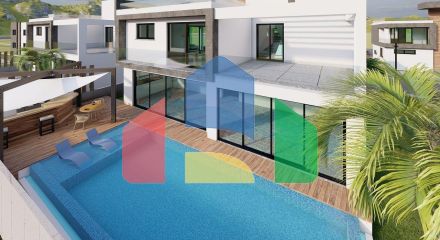 Современная вилла 3+1 (210 м2) с участком земли в новом комплексе в Боазе