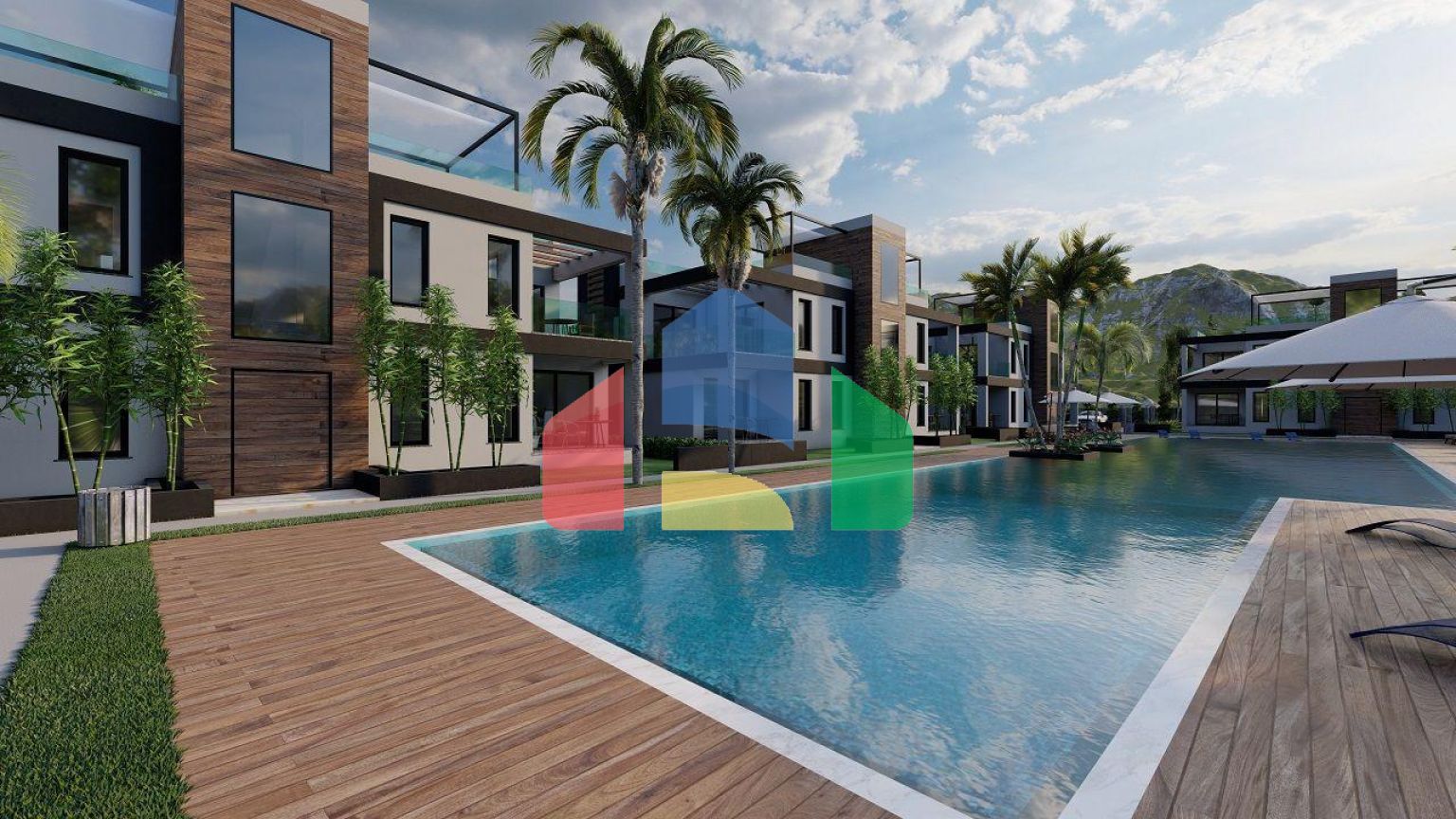 Современная вилла 3+1 (210 м2) с участком земли в новом комплексе в Боазе