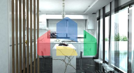 Современная вилла 3+1 (210 м2) с участком земли в новом комплексе в Боазе