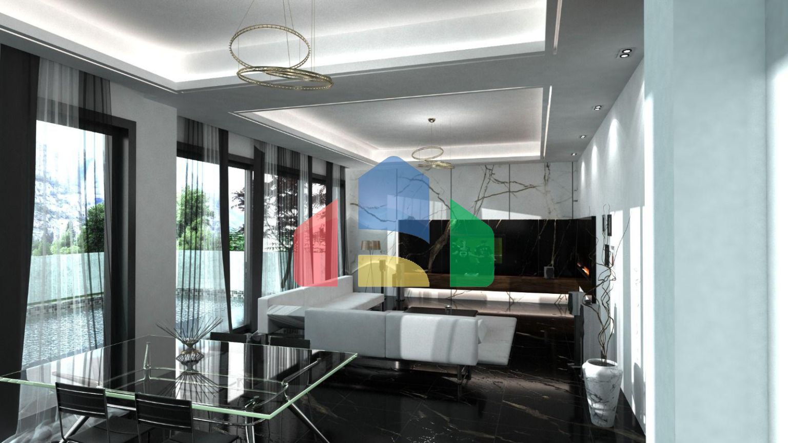 Современная вилла 3+1 (210 м2) с участком земли в новом комплексе в Боазе