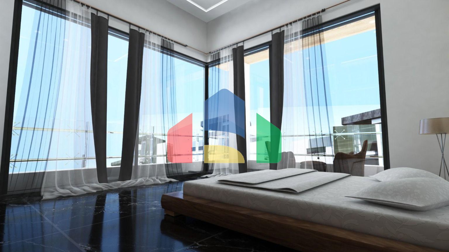 Современная вилла 3+1 (210 м2) с участком земли в новом комплексе в Боазе