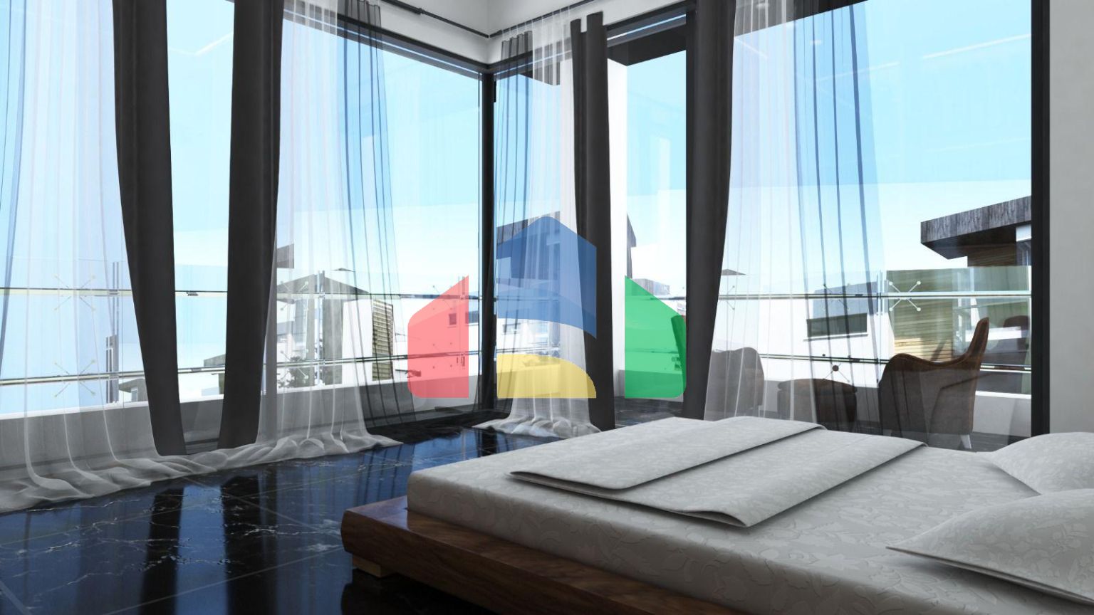 Современная вилла 3+1 (210 м2) с участком земли в новом комплексе в Боазе