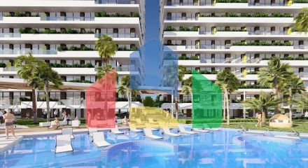 Apartment 1 + 1 (77 m2) in a luxury complex sea view