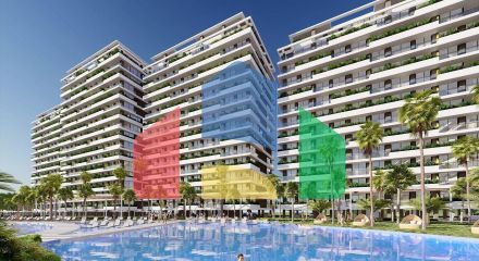 Apartment 1 + 1 (77 m2) in a luxury complex sea view