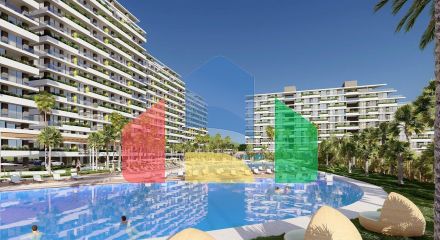 Apartment 1 + 1 (77 m2) in a luxury complex sea view