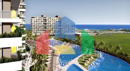 Apartment 1 + 1 (77 m2) in a luxury complex sea view