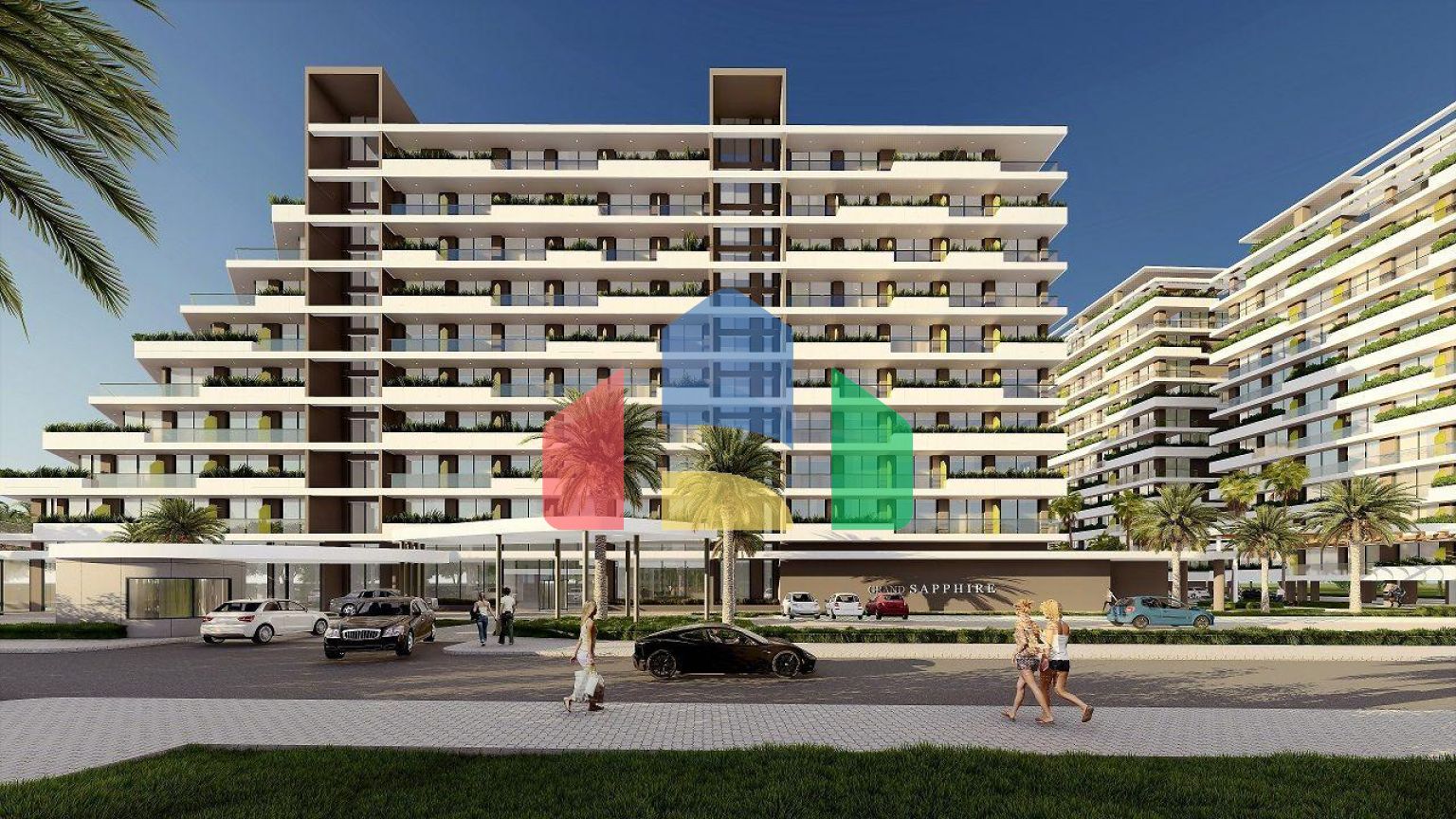 Квартира 1+1 (77 м2) в элитном комплексе c видом на море