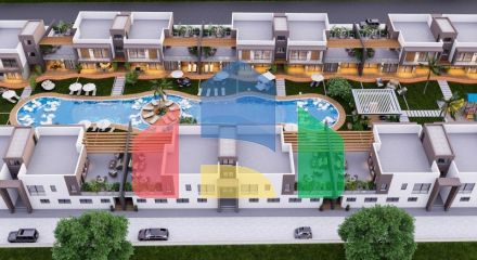 Трехкомнатная квартира 90 м2 с собственным садом в новом комплексе рядом с пляжем