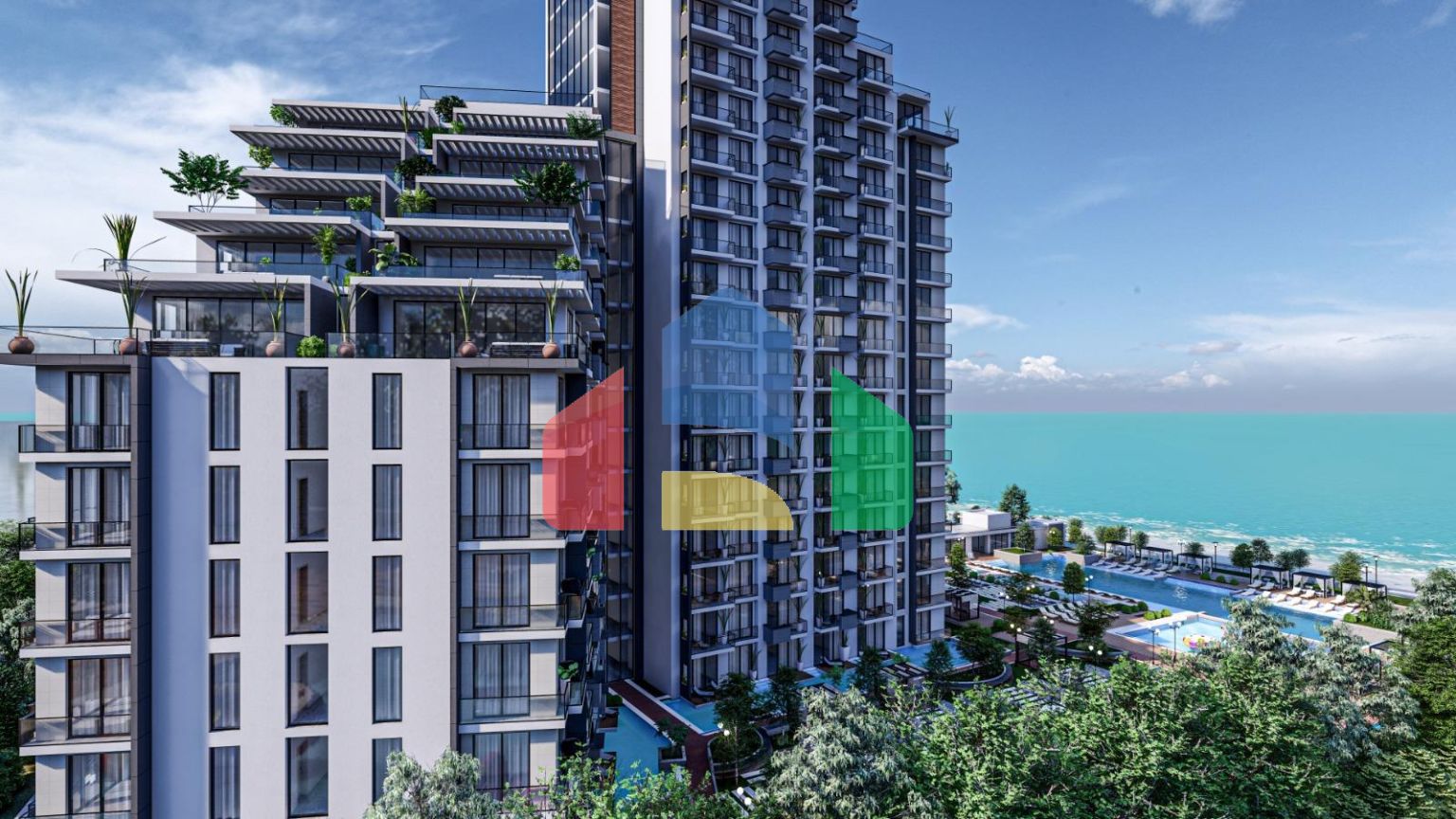 Квартира-студия в новом комплексе на Северном Кипре ( район Газиверен)