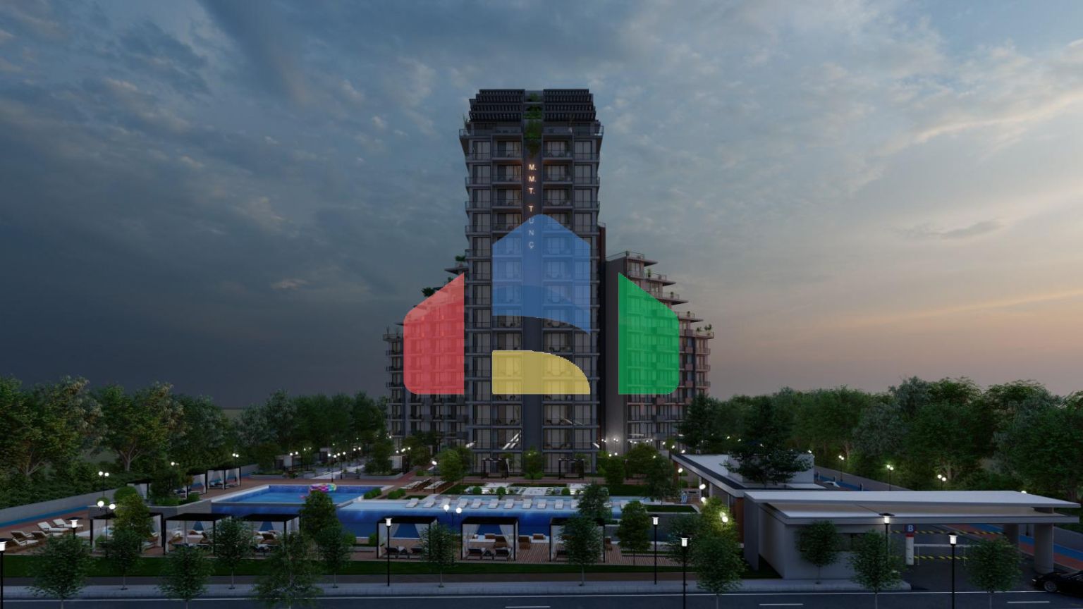 Квартира-студия в новом комплексе на Северном Кипре ( район Газиверен)