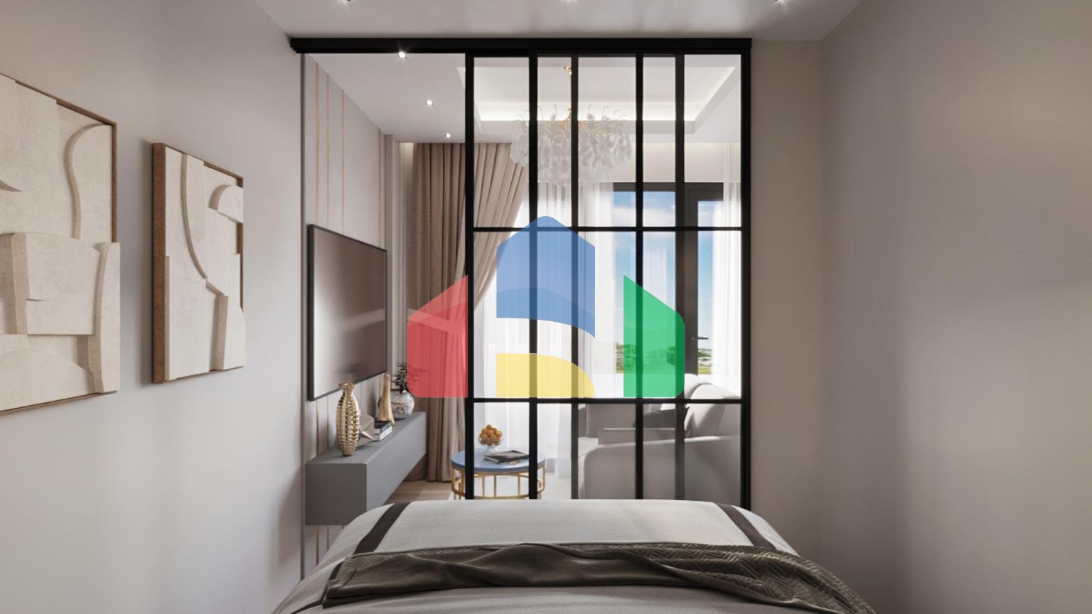 Квартира-студия в новом комплексе на Северном Кипре ( район Газиверен)