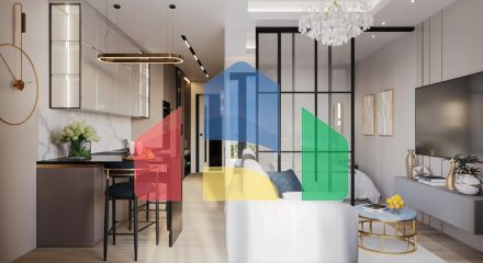 Квартира-студия в новом комплексе на Северном Кипре ( район Газиверен)