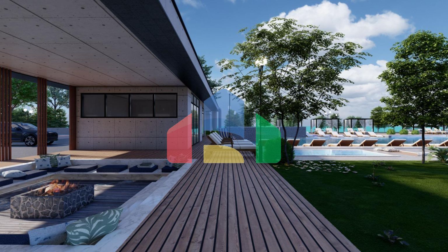 Квартира с 2 спальнями на Северном Кипре на берегу моря