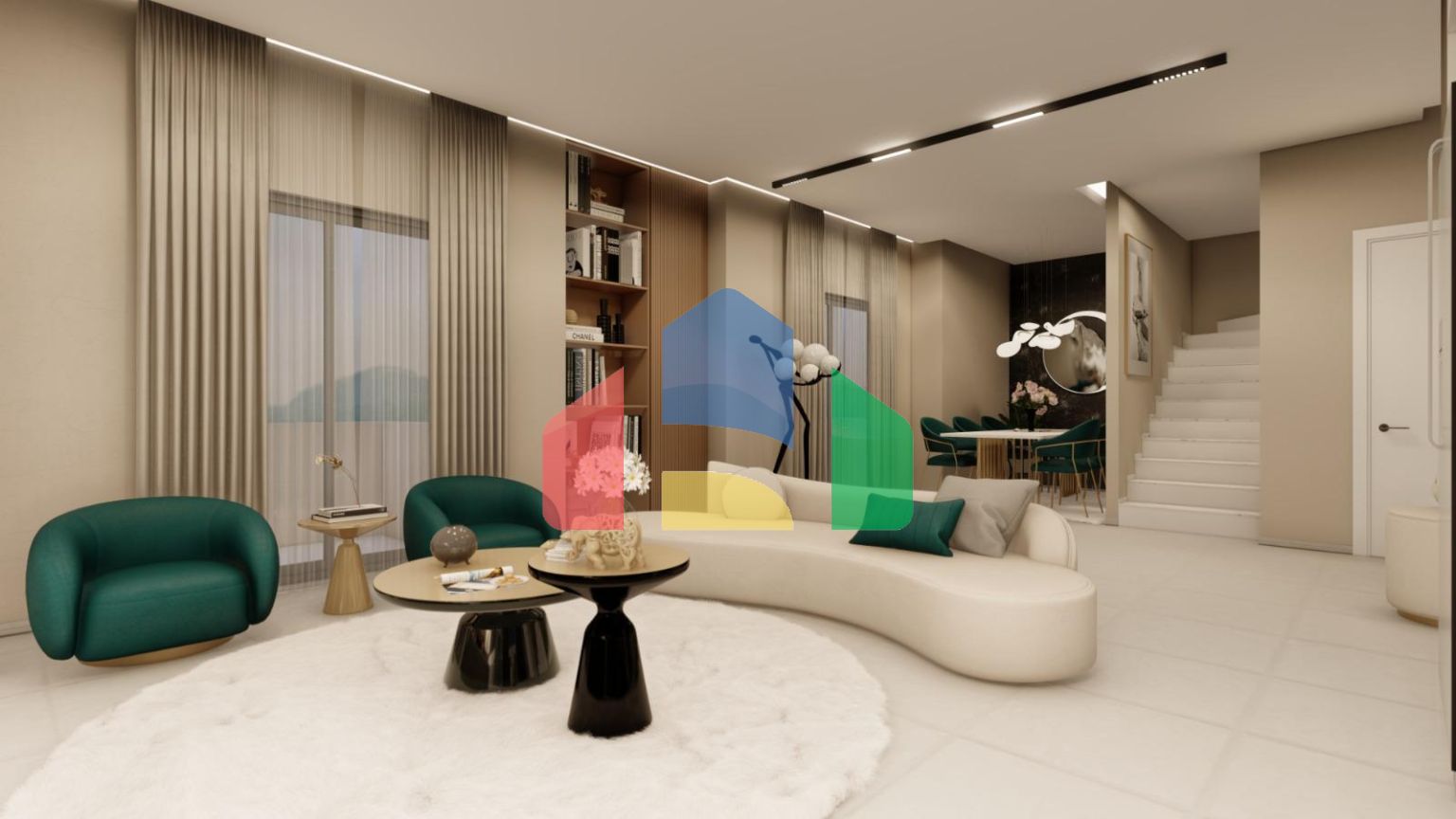 Квартира с 2 спальнями на Северном Кипре на берегу моря