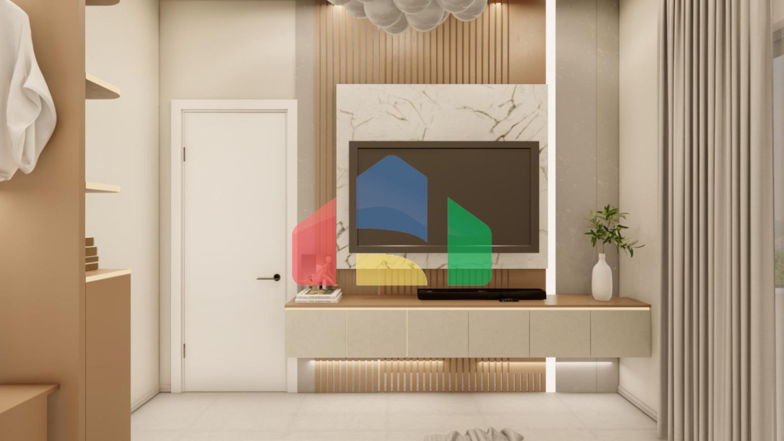 Квартира с 2 спальнями на Северном Кипре на берегу моря