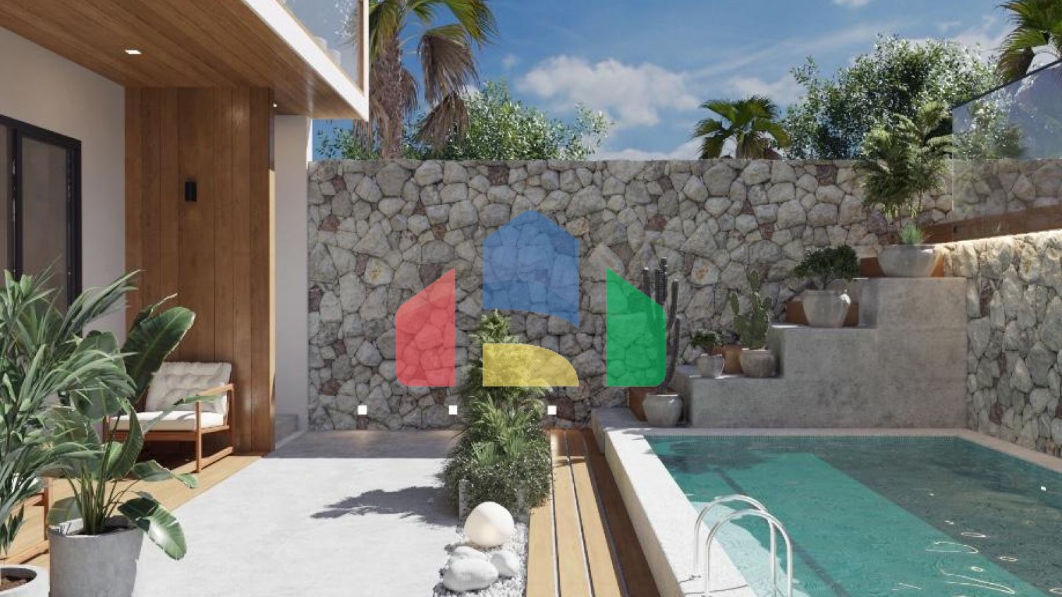 Апартаменты бизнес-класса в самом центре джунглей Ubud Gandewa, Бали