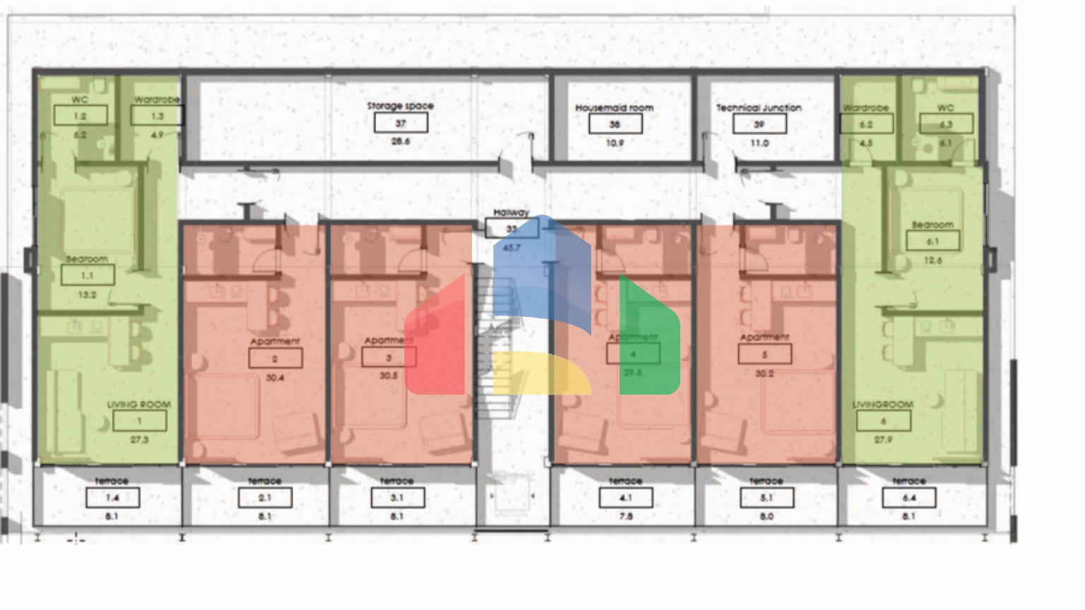 RENESSAINSE RESIDENTS  доходные апартаменты в центре Убуда, Бали