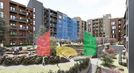 Modern new buildings with full infrastructure in the center of Yalova