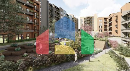 Modern new buildings with full infrastructure in the center of Yalova