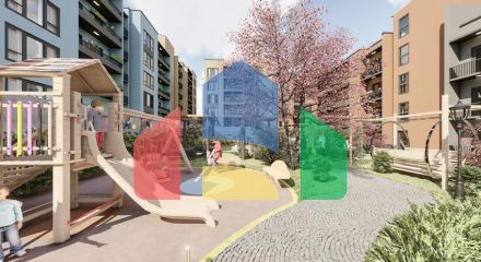Modern new buildings with full infrastructure in the center of Yalova