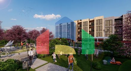 Modern new buildings with full infrastructure in the center of Yalova
