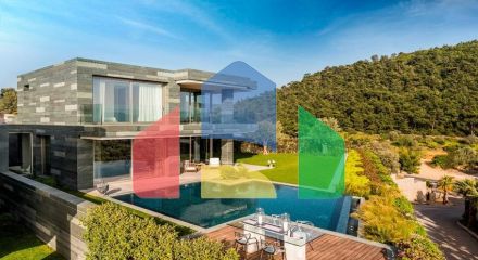 Modern residence with sea views in Yokusbasi mahalla, Bodrum