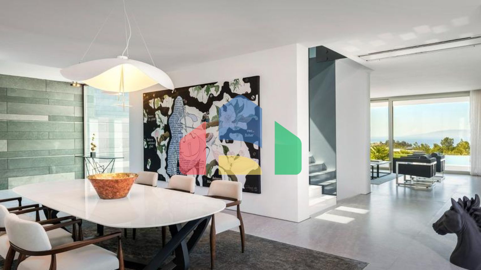 Современная резиденция с видом на море в махалле Йокушбаши, Бодрум