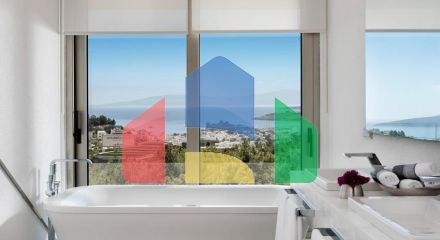 Современная резиденция с видом на море в махалле Йокушбаши, Бодрум