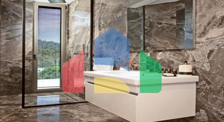 Современная резиденция с видом на море в махалле Йокушбаши, Бодрум