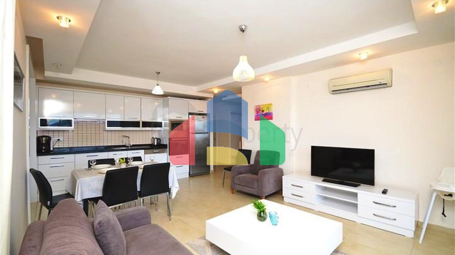 Квартира плануванням 2+1 в центральному районі Аланії-Джікджіллі