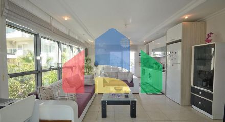 Cozy furnished 2+1 apartment with luxury infrastructure in one of the best complexes in Alanya