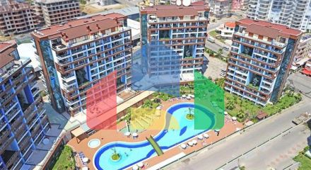 Studio apartment in the central area of Alanya