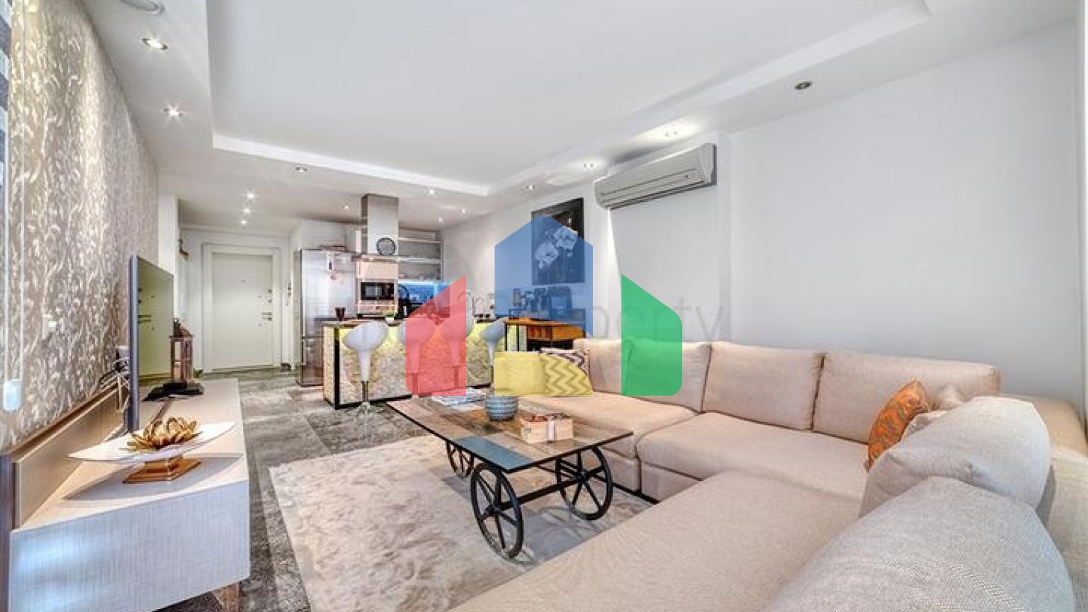 Мебльована квартира плануванням 2 + 1 під ВНЖ в районі Джікджіллі