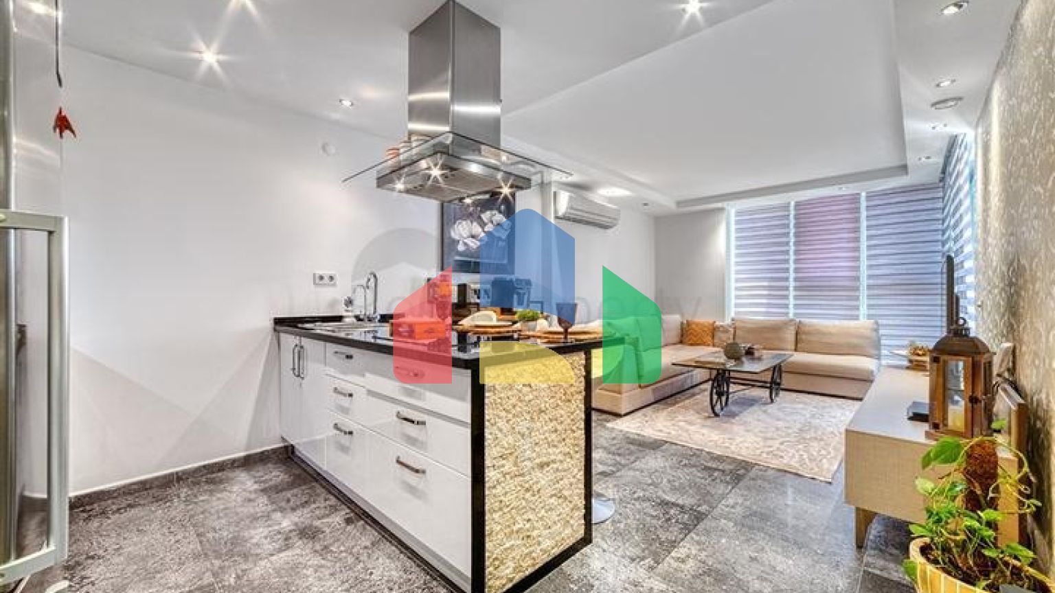 Мебльована квартира плануванням 2 + 1 під ВНЖ в районі Джікджіллі