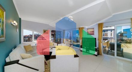 Пентхаус 4 + 1 з видом на море в Джікджіллі