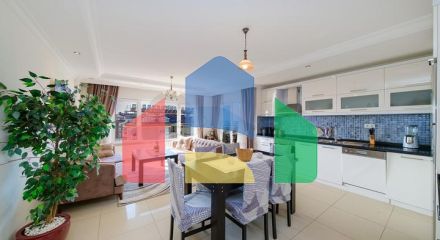 Пентхаус 4 + 1 з видом на море в Джікджіллі