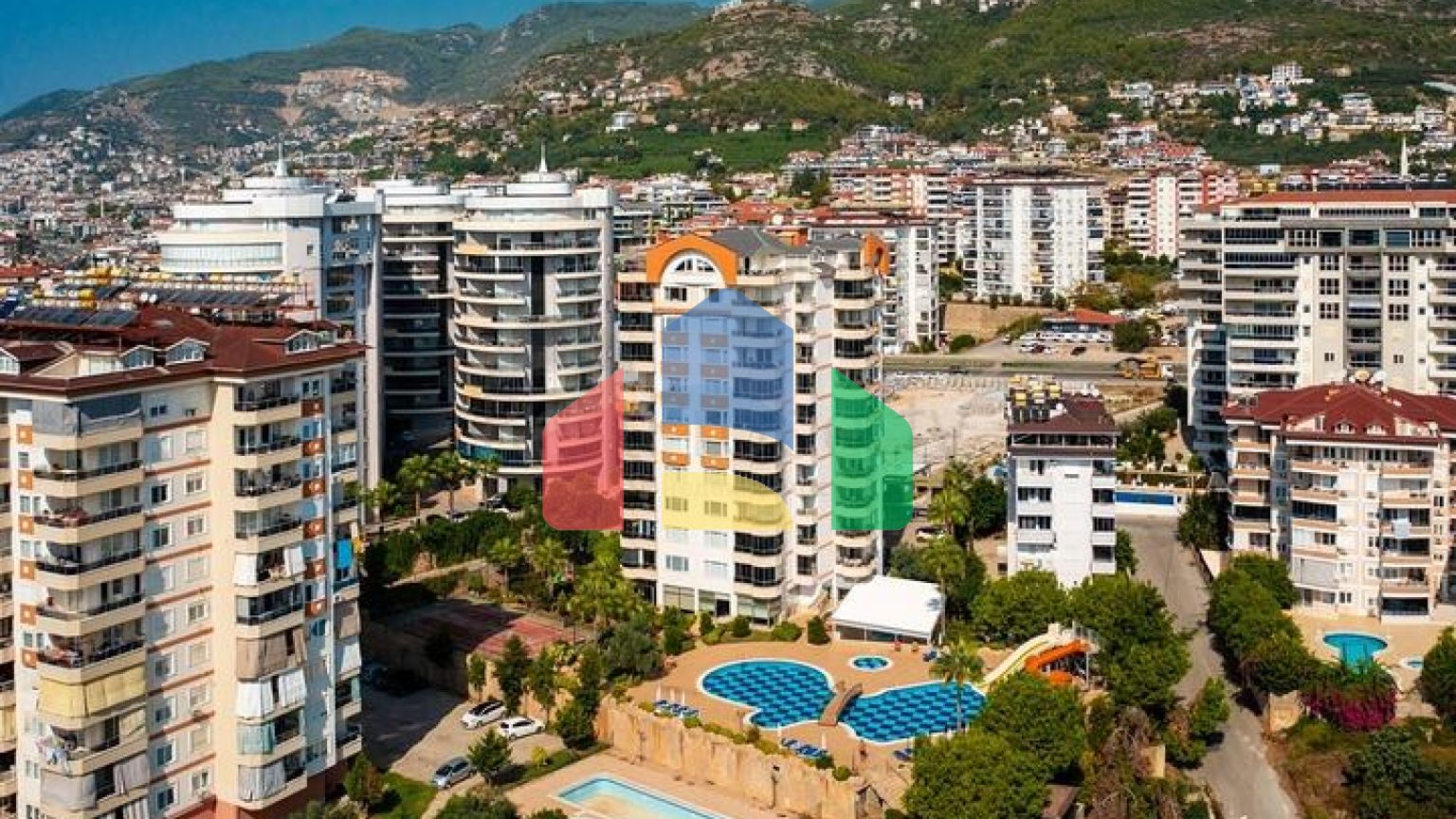 Пентхаус 4 + 1 з видом на море в Джікджіллі